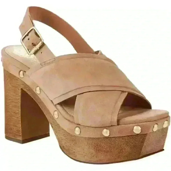NEW! Vince Camuto Jenevya Suede Platform Sandal - Picture 2 of 7